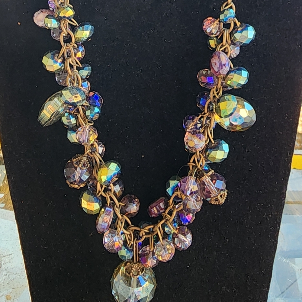 Vintage Elegant Multicolor Beaded Necklace